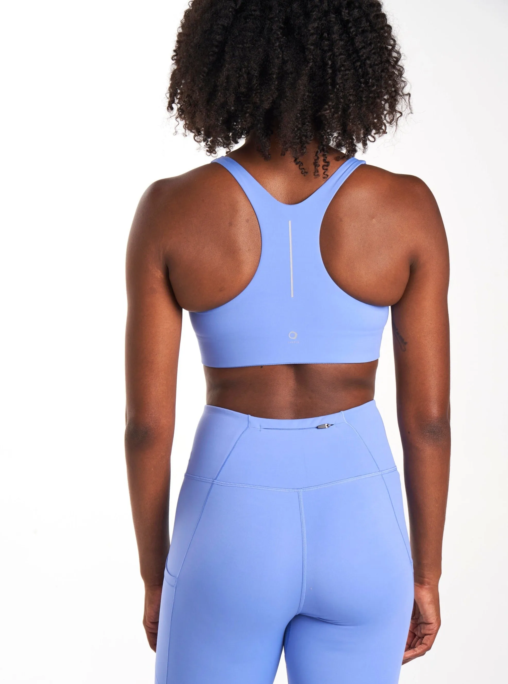 ALRN Mid Support Crop Bra - Iris