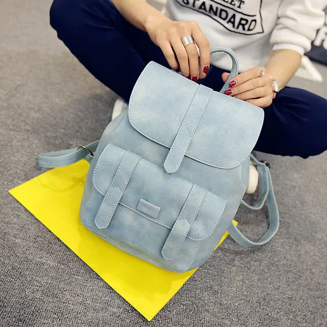 Solid Vintage Girls School Bags
